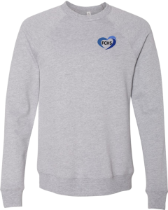 Sponge Fleece Raglan Crewneck Sweatshirt with FCHS Logo