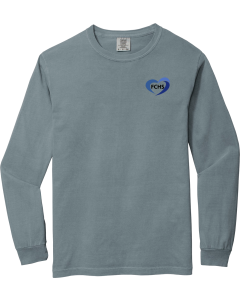 Garment-Dyed Heavyweight Long Sleeve T-Shirt with FCHS Logo