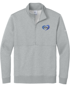 Club Fleece Sleeve Swoosh 1/2-Zip with FCHS Embroidered Logo