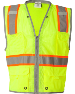 Unisex Premium Brilliant Series® Heavy-Duty Class 2 Vest with Midwest Machinery Safety Logo