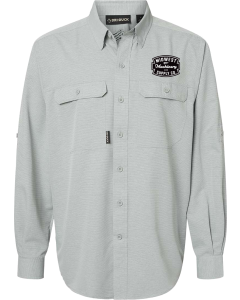 Men's Crossroad Woven Shirt with Embroidered MIdwest Machinery Logo