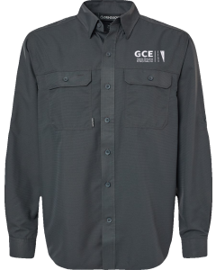 Men's Crossroad Woven Shirt with Embroidered GCE Logo