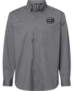 Men's Craftsman Woven Shirt with Embroidered MIdwest Machinery Logo