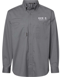 Men's Craftsman Woven Shirt with Embroidered GCE Logo