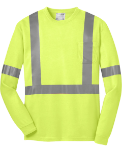 ANSI 107 Class 2 Long Sleeve Safety T-Shirt with Midwest Machinery Safety Logo