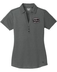Women's Onyx Polo with Embroidered MIdwest Machinery Logo