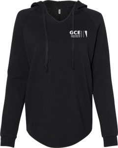 Women’s Lightweight California Wave Wash Hooded Sweatshirt with Embroidered GCE Logo