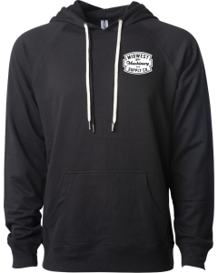 Unisex Icon Lightweight Loopback Terry Hooded Sweatshirt with Midwest Machinery Logo