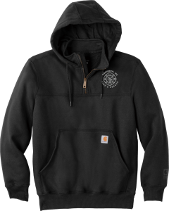 Rain Defender  Paxton Heavyweight Hooded Zip Mock Sweatshirt with Embroidered Goehner Fire Logo