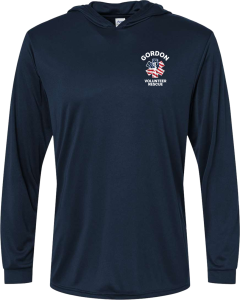 Unisex Bahama Performance Hooded Long Sleeve T-Shirt with GVRS Logo