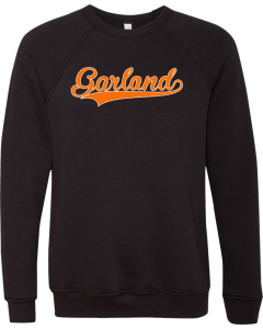 Unisex Sponge Fleece Raglan Crewneck Sweatshirt with 2026 Garland Logo