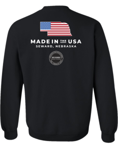 Heavy Blend™ Crewneck Sweatshirt with Made in the USA Flag logo