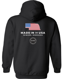 Heavy Blend™ Hooded Sweatshirt with Made in the USA Flag logo