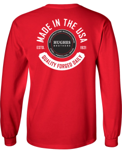 Ultra Cotton® Long Sleeve T-Shirt with Made in the USA Quality Forged Logo