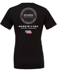 Jersey Tee with Hughes Brothers Logo with Flag