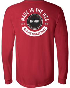 Jersey Long Sleeve Tee with Made in the USA Quality Forged Logo