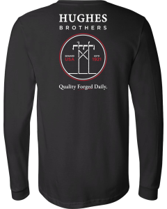 Jersey Long Sleeve Tee with Hughes Brothers Logo
