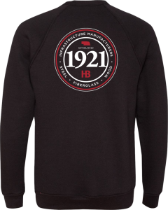 Sponge Fleece Raglan Crewneck Sweatshirt with 1921 Logo