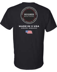 DryBlend® T-Shirt with Hughes Brothers Logo with Flag