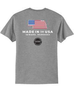 Tall Core Blend Tee with Made in the USA Flag logo