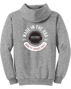 Tall Essential Fleece Pullover Hooded Sweatshirt with Made in the USA Quality Forged Logo