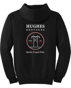 Tall Essential Fleece Pullover Hooded Sweatshirt with Hughes Brothers Logo
