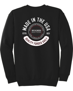 Tall Essential Fleece Crewneck Sweatshirt with Made in the USA Quality Forged Logo