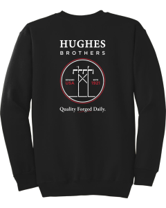 Tall Essential Fleece Crewneck Sweatshirt with Hughes Brothers Logo