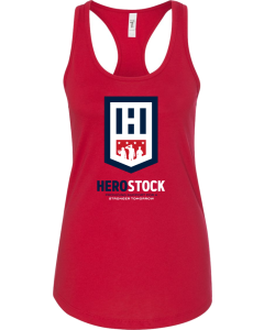 Women's Ideal Racerback Tank with Herostock Full Front Print