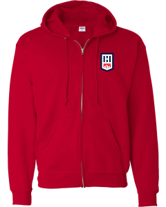 Ecosmart® Full-Zip Hooded Sweatshirt with Herostock Main Logo