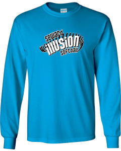 Unisex Ultra Cotton® Long Sleeve T-Shirt with Illusion Softball Logo