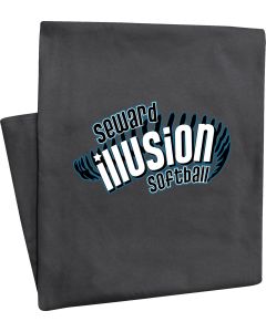 Pro-Weave® Sweatshirt Blanket with Illusion Softball Logo