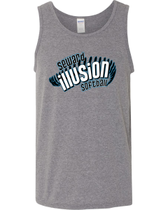 Unisex Heavy Cotton™ Tank Top with Illusion Softball Logo
