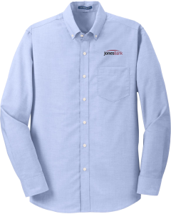 SuperPro Oxford Shirt with Jones Bank 1 color logo