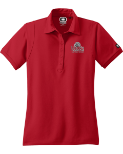 Jewel Polo with Embroidered Lincoln Federal Logo