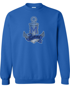 Heavy Blend™ Crewneck Sweatshirt with Vintage Anchor Logo