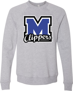 Sponge Fleece Raglan Crewneck Sweatshirt with Standard M Logo