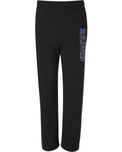 NuBlend® Open-Bottom Sweatpants with Pockets with M Clippers Vertical Pant logo