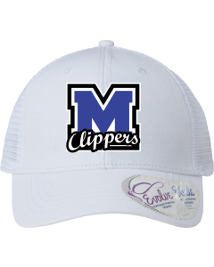 Women's Modern Trucker Cap with Malcolm Embroidered Logo