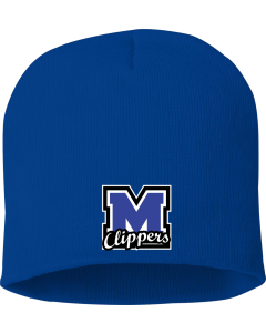 8" Beanie with Malcolm Embroidered Logo