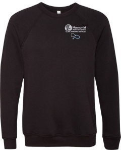 Unisex Sponge Fleece Raglan Crewneck Sweatshirt with Embrodiered Clinic Nursing Services Logo