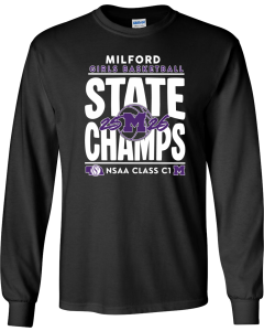 Unisex Ultra Cotton® Long Sleeve T-Shirt with 2026 State Champ Basketball Design