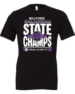 Jersey Tee with 2026 State Champ Basketball Design