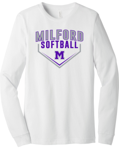 BELLA+CANVAS  Unisex Jersey Long Sleeve Tee with 2026 Home Plate Logo