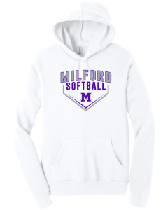 BELLA+CANVAS  Unisex Sponge Fleece Pullover Hoodie with 2026 Home Plate Logo
