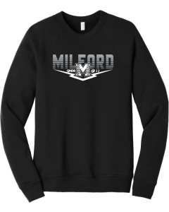 BELLA+CANVAS  Unisex Sponge Fleece Raglan Sweatshirt with 2026 Outfield Logo