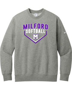 Club Fleece Sleeve Swoosh Crew with 2026 Home Plate Logo
