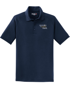 Dry Zone Raglan Polo with 2025 Mission of Christ Network Embroidered Logo