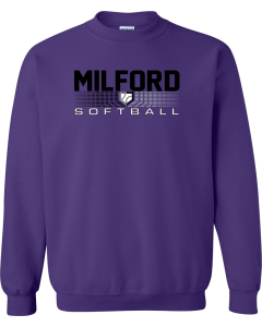 Unisex Heavy Blend™ Crewneck Sweatshirt with 2026 Milford Rec Softball Logos