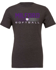 Jersey Tee with 2026 Milford Rec Softball Logos